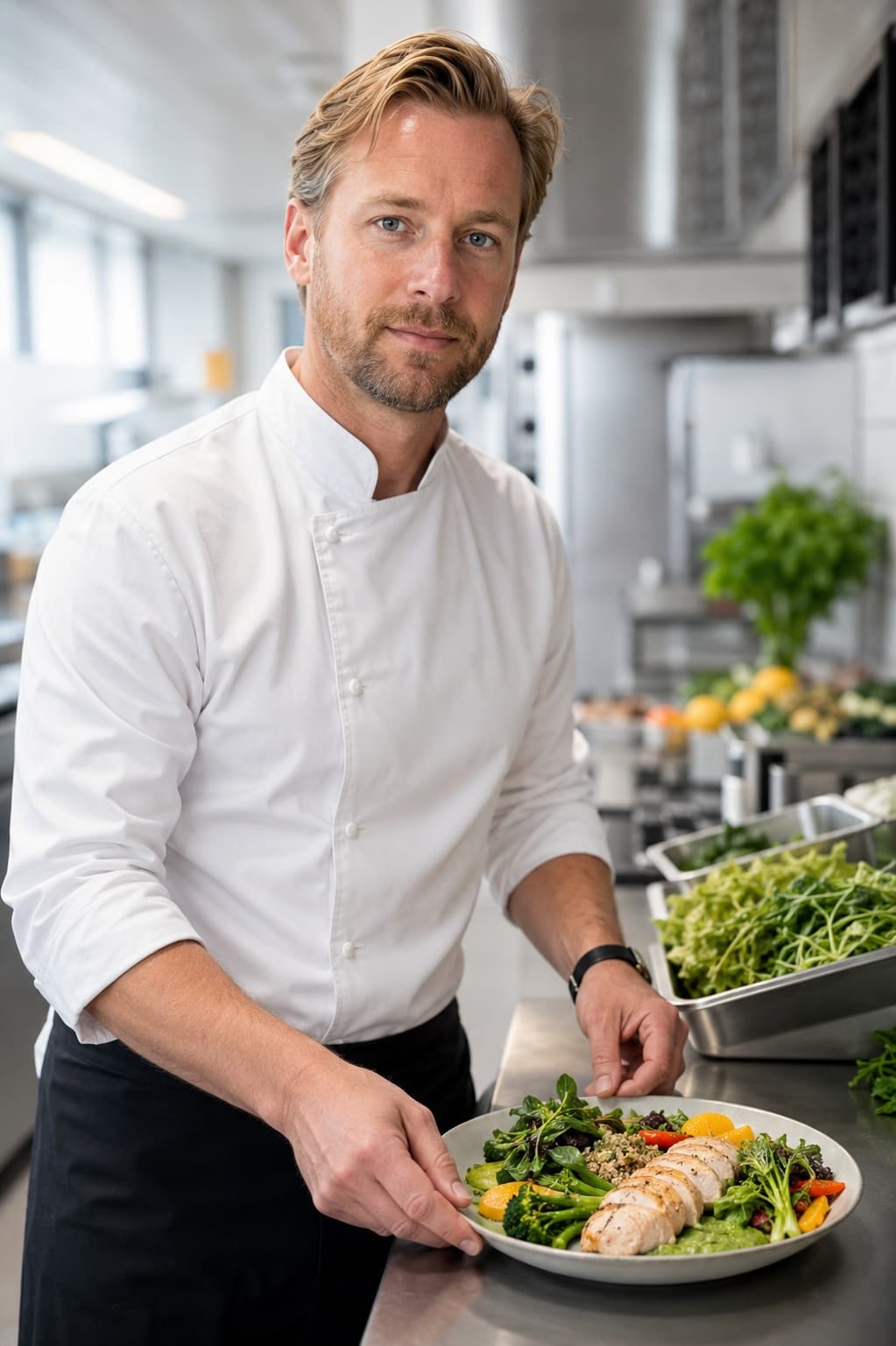 Chef Mikkel Fontaine, private jet chef covering Beauvechain Air Base