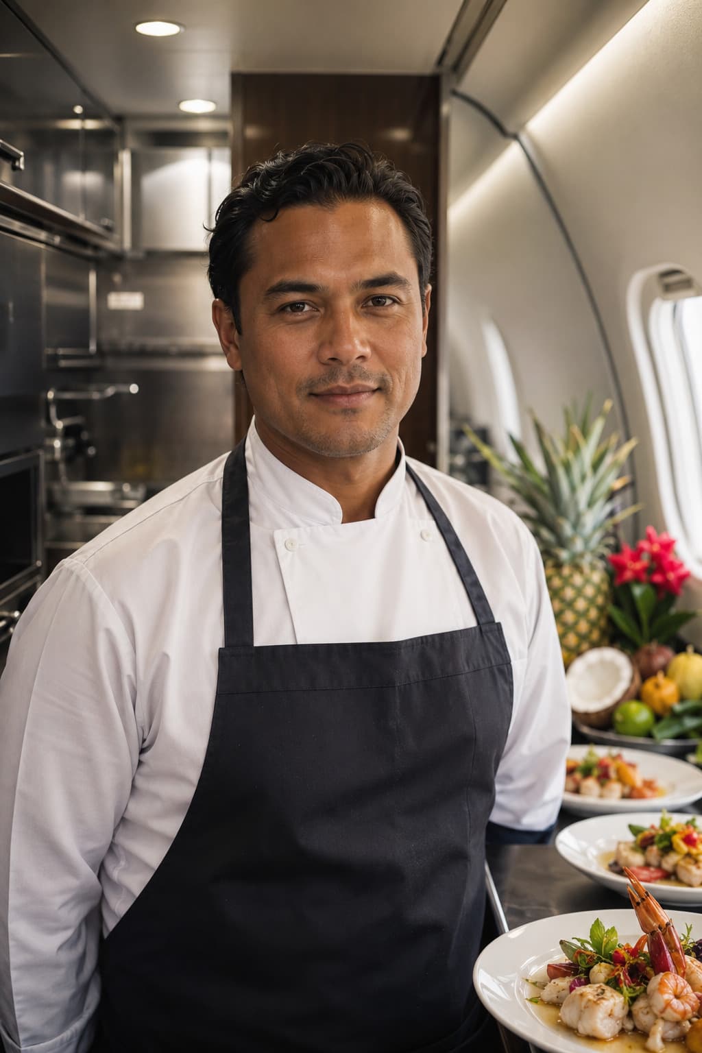Arjun Bernard, private jet chef covering Fua'amotu International Airport
