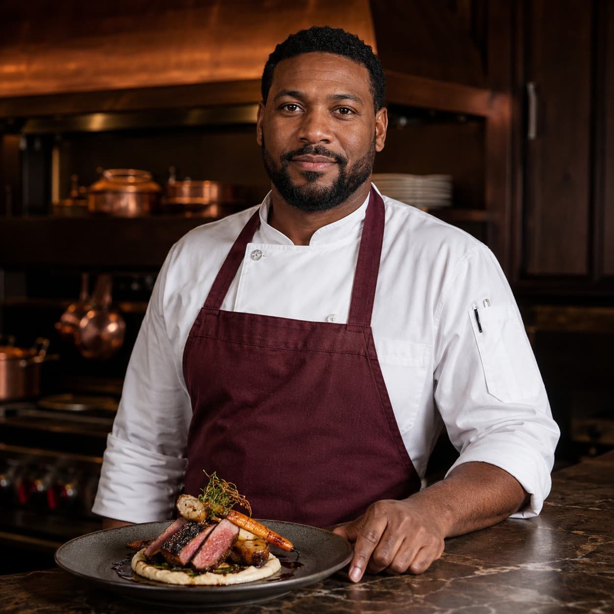 Marcus Brooks, private jet chef covering James M. Cox Dayton International Airport