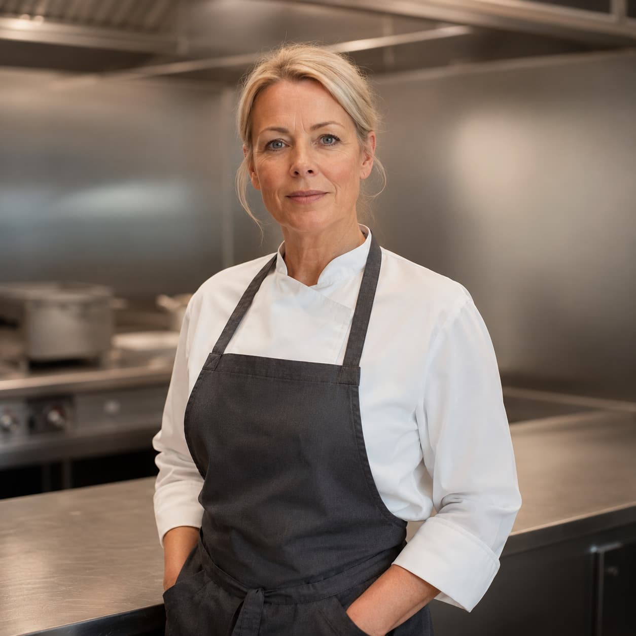 Elin Andersen, private jet chef covering Vaasa Airport