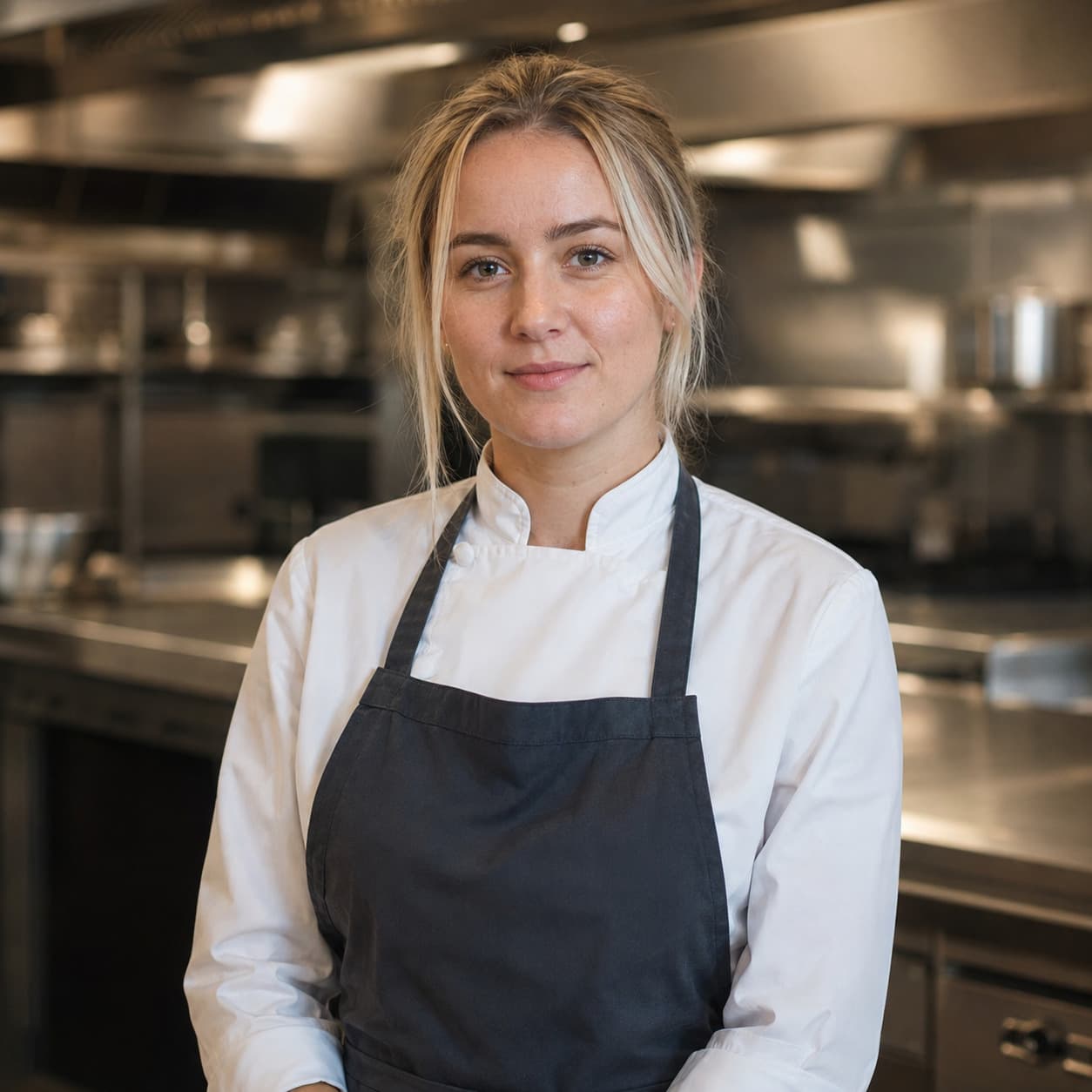 Freja Andersen, private jet chef covering Enontekio Airport