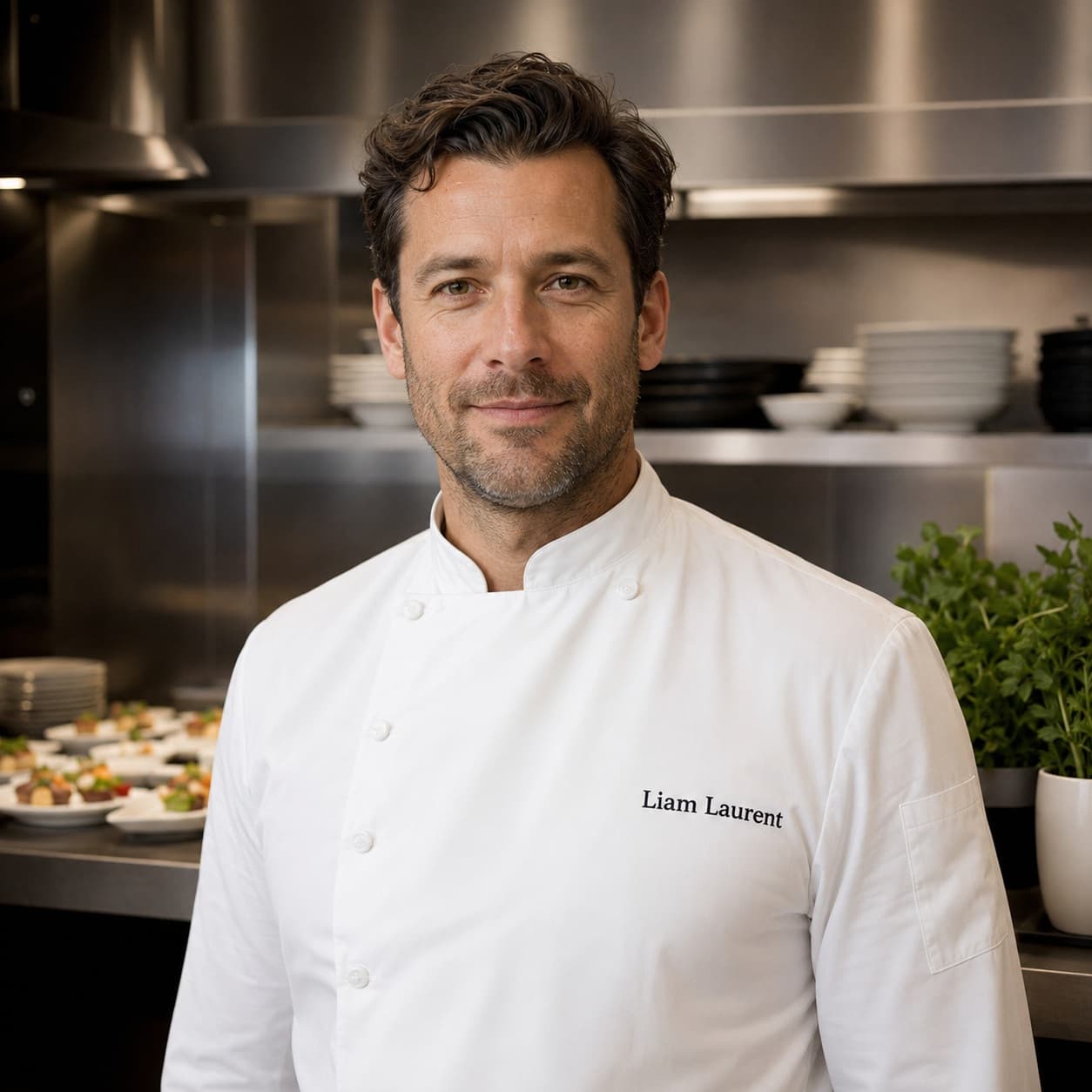 Liam Laurent, private jet chef covering RAF Benson