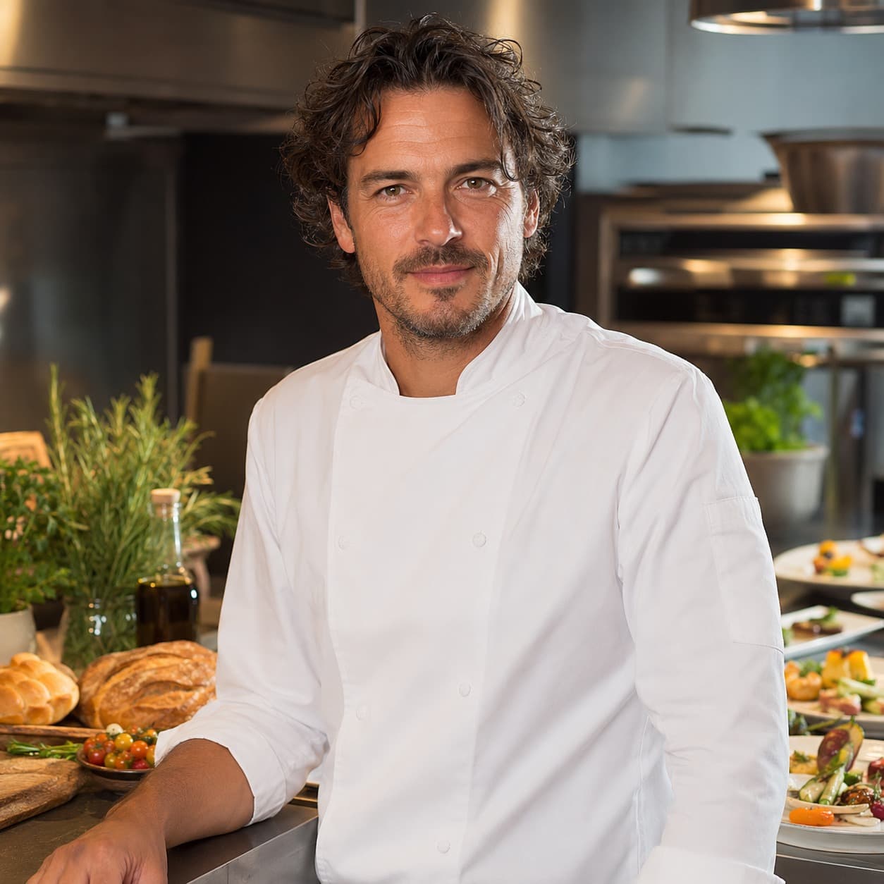 Marco Laurent, private jet chef covering Turin Airport