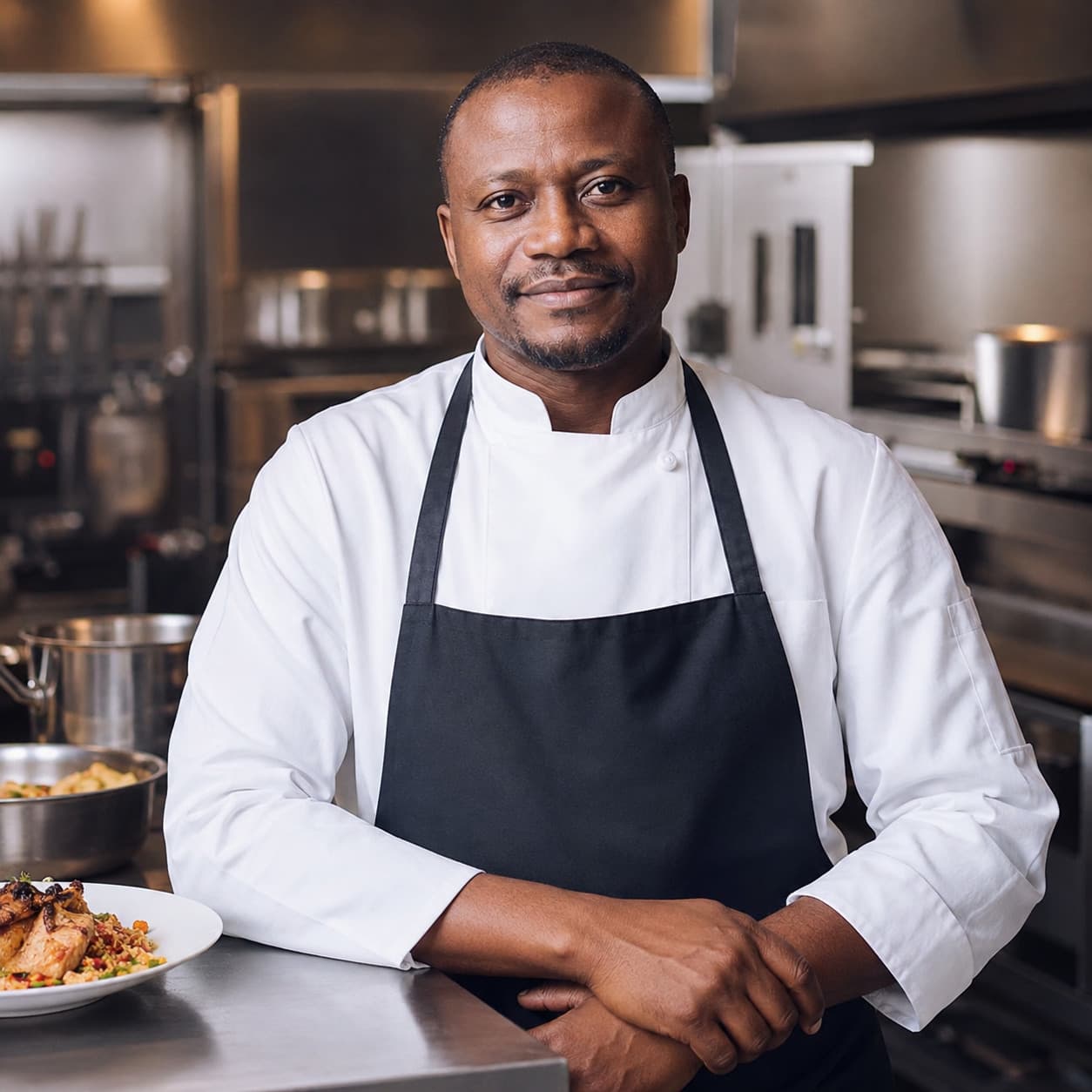 Santiago Costa, private jet chef covering Roberts International Airport