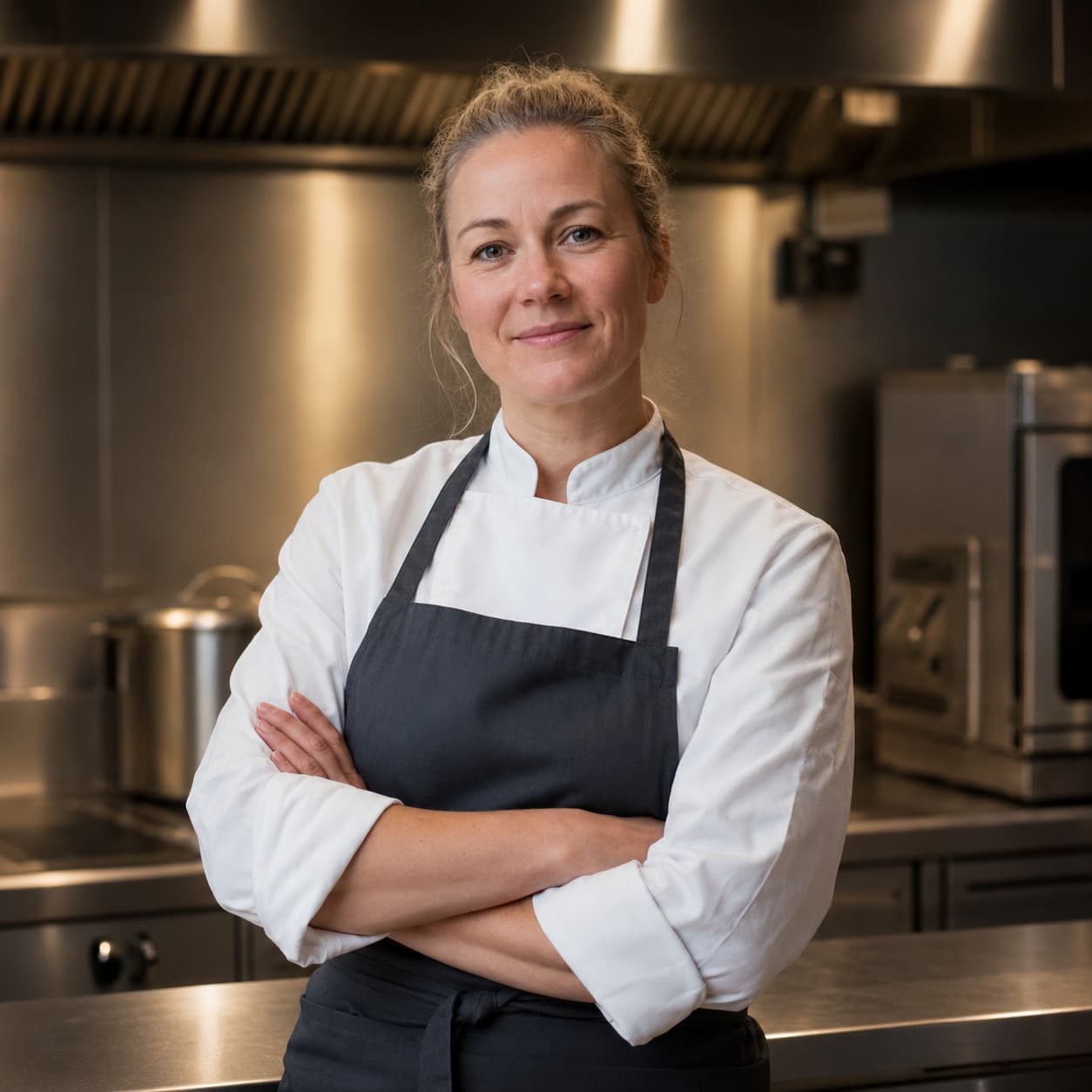 Signe Andersen, private jet chef covering Turku Airport