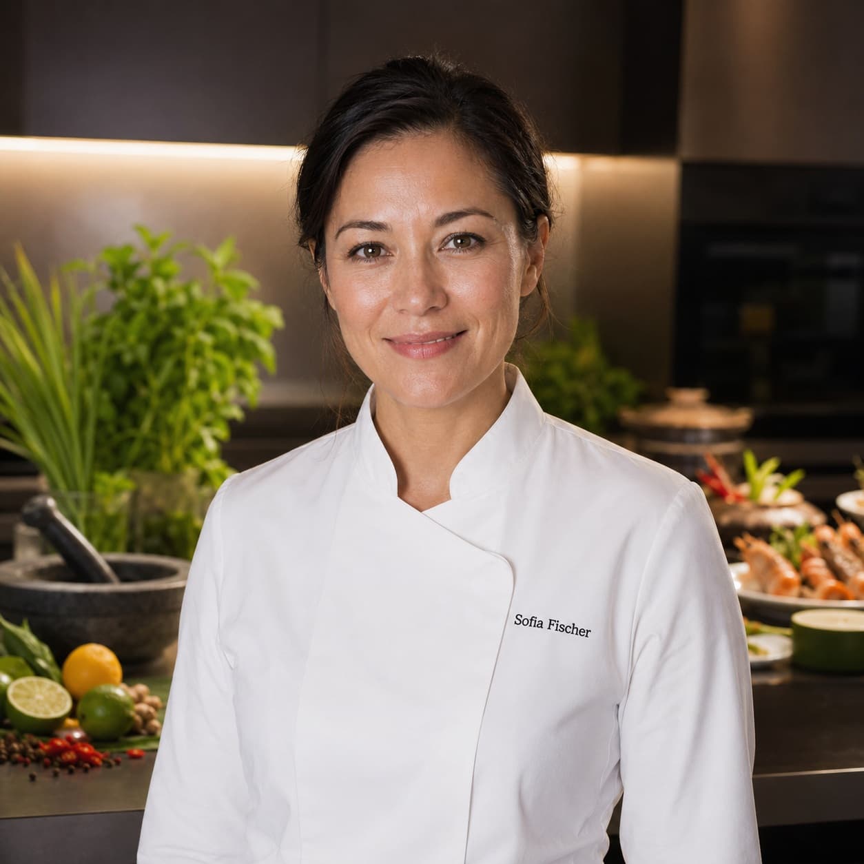 Sofia Fischer, private jet chef covering Naha Airport
