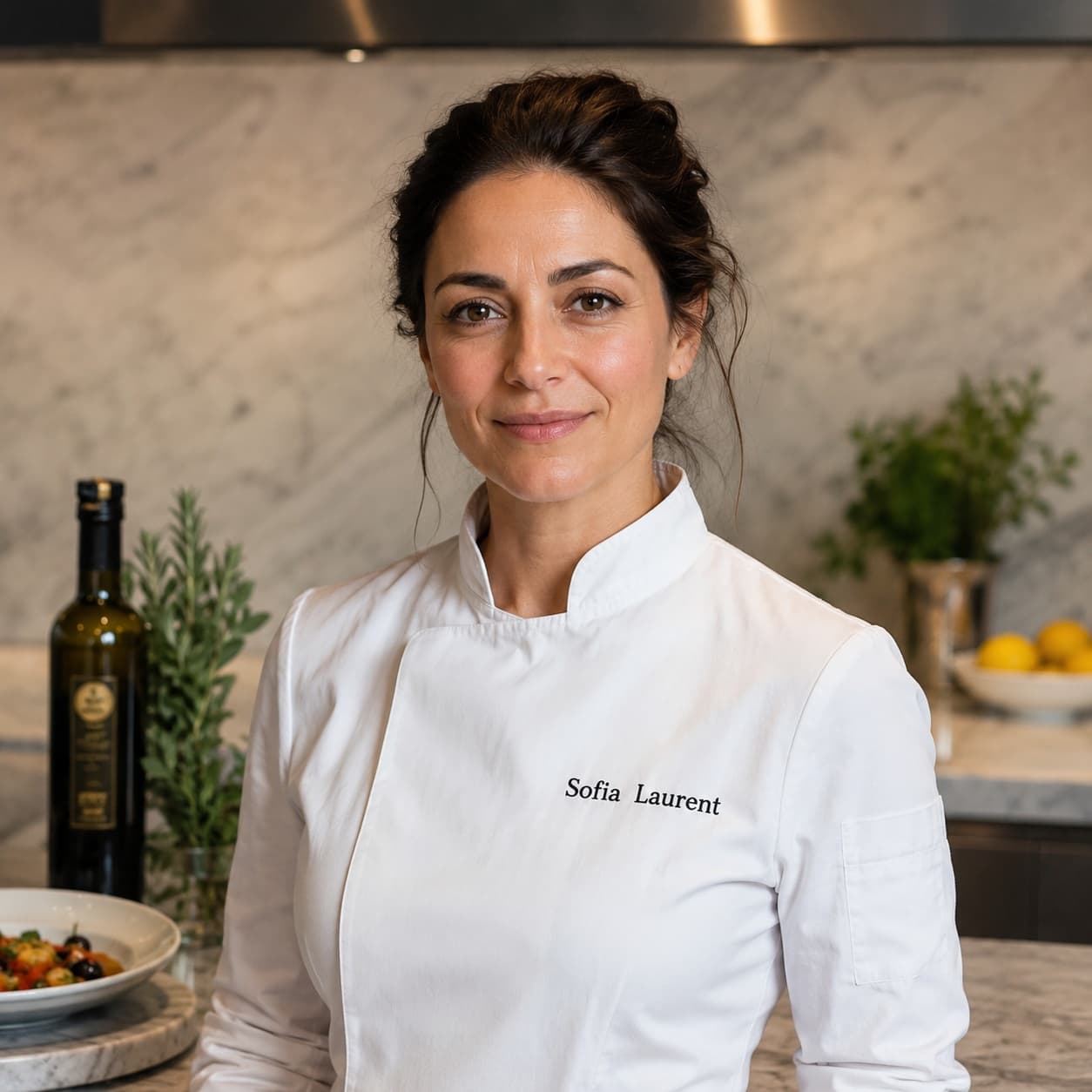 Sofia Laurent, private jet chef covering Elefsis Air Base