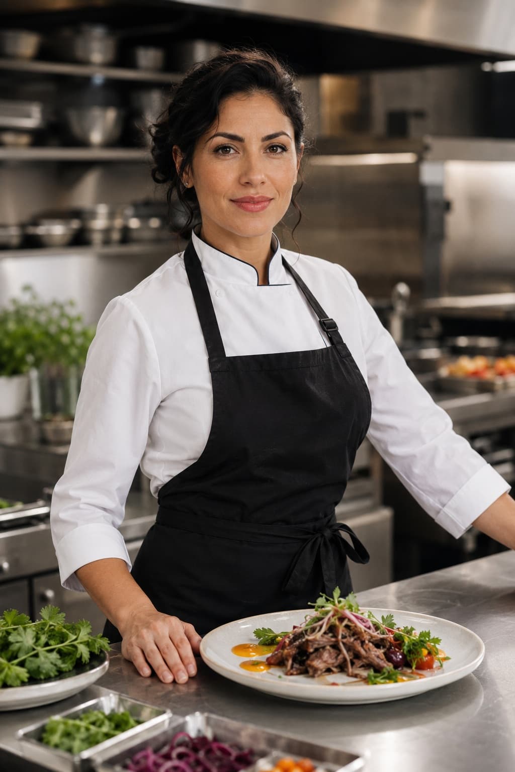 Chef Vera Medina, private jet chef covering Gibraltar Airport