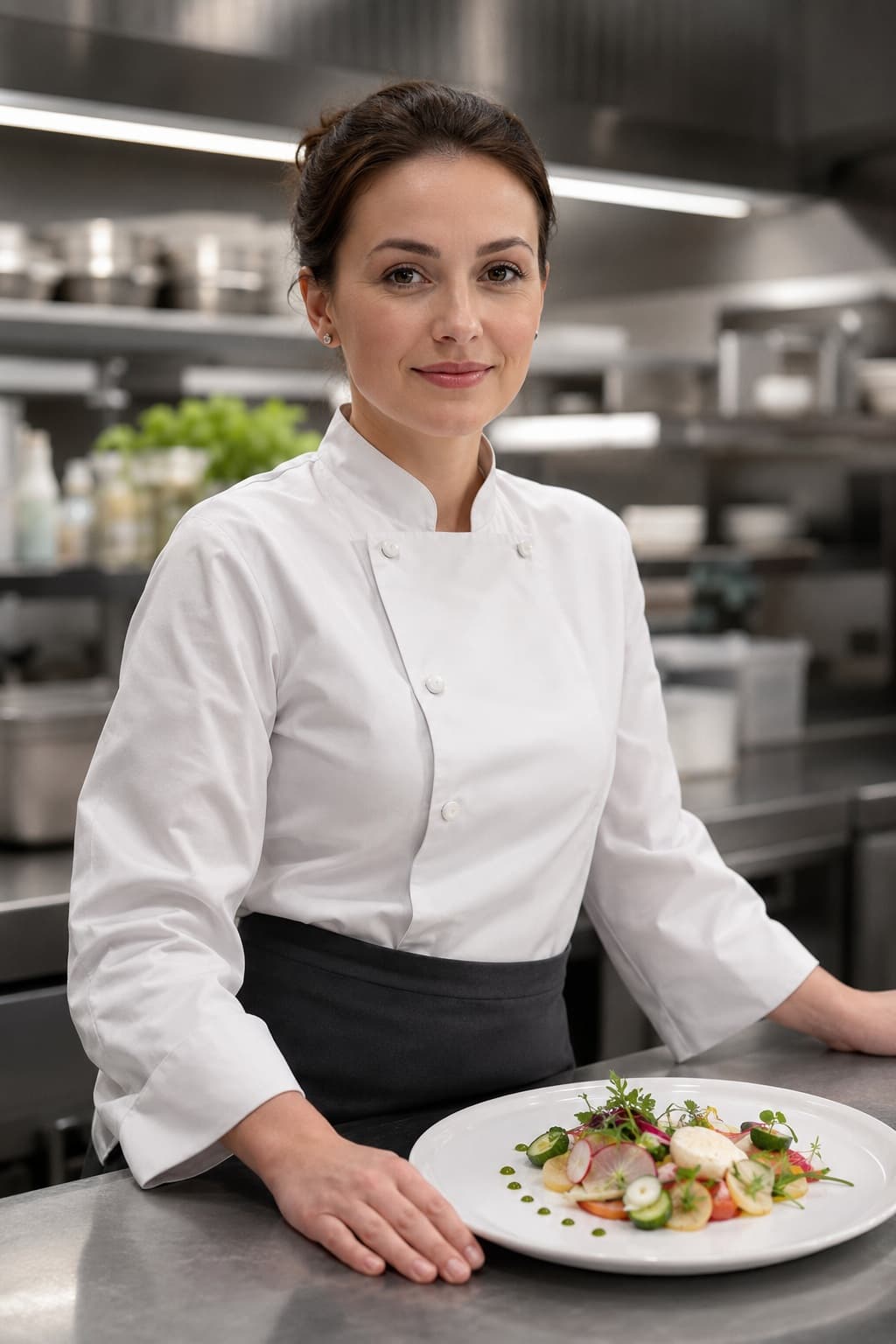 Chef Hannah Volkov, private jet chef covering Dijon Longvic airport