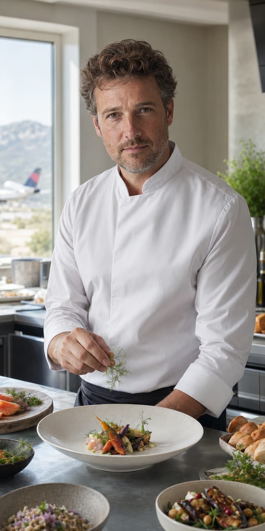 Chef Loïc Lund, private jet chef covering Cannes Mandelieu Airport