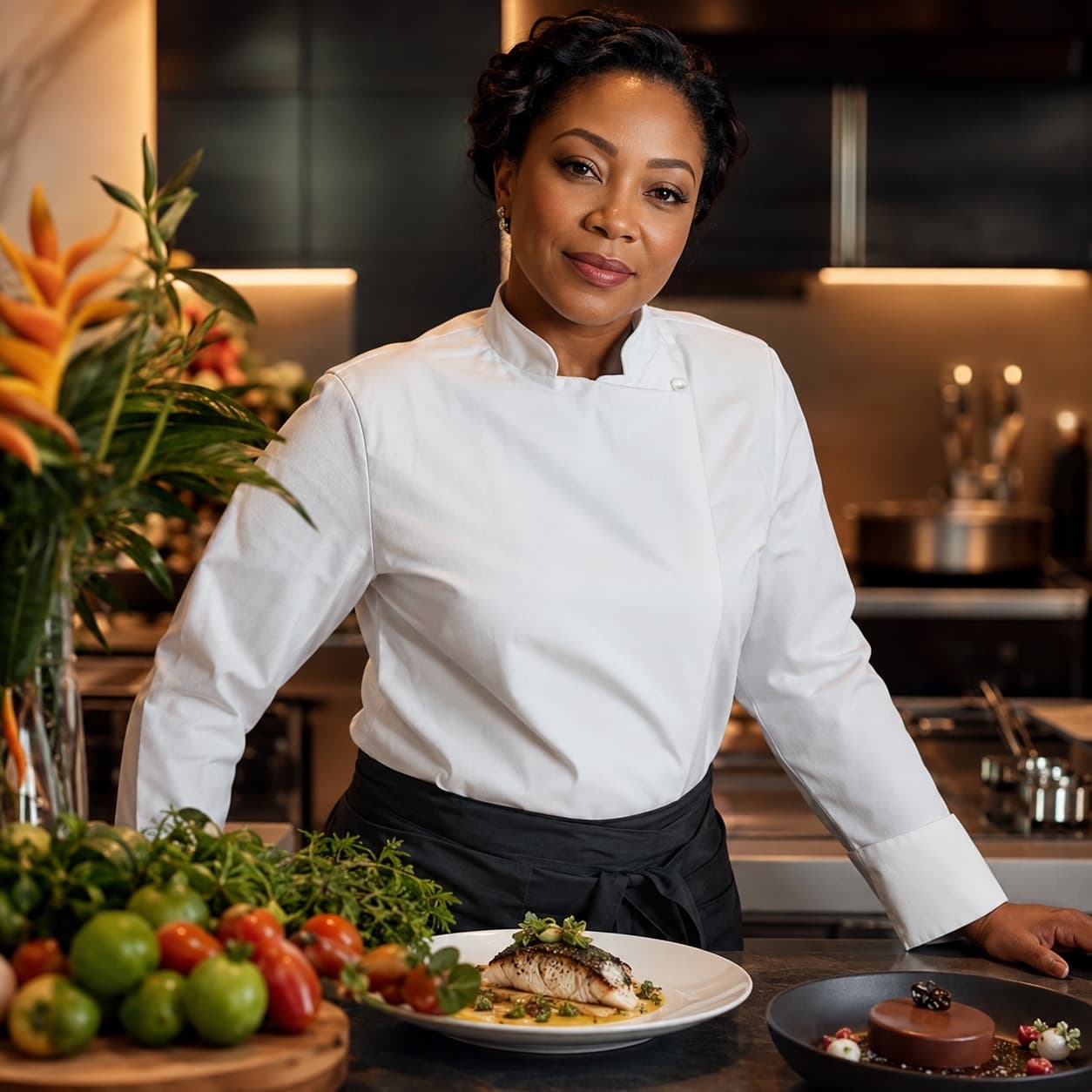 Chef Adaeze Serra, private jet chef covering Minna Airport