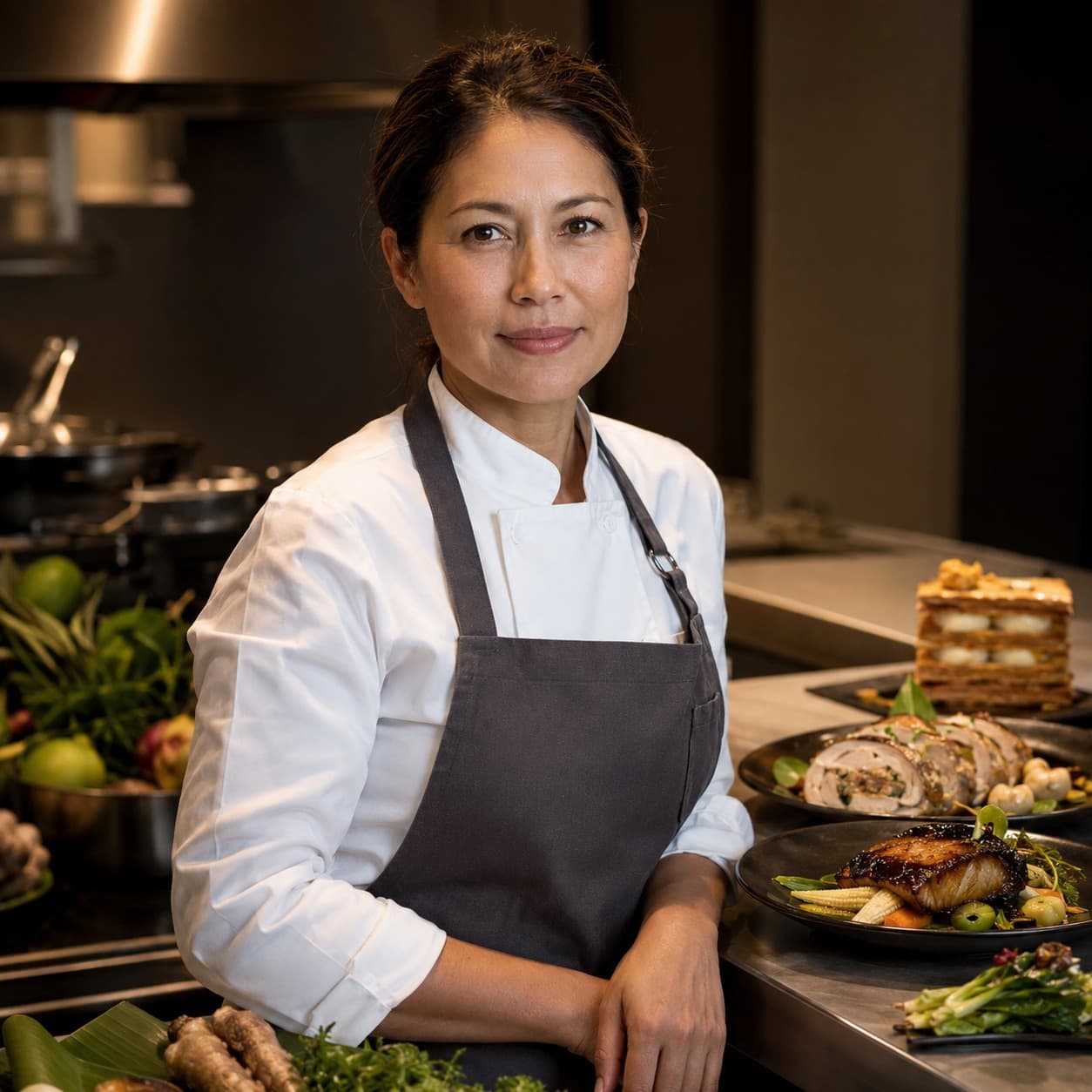 Chef Rania Watanabe, private jet chef covering Don Mueang International Airport