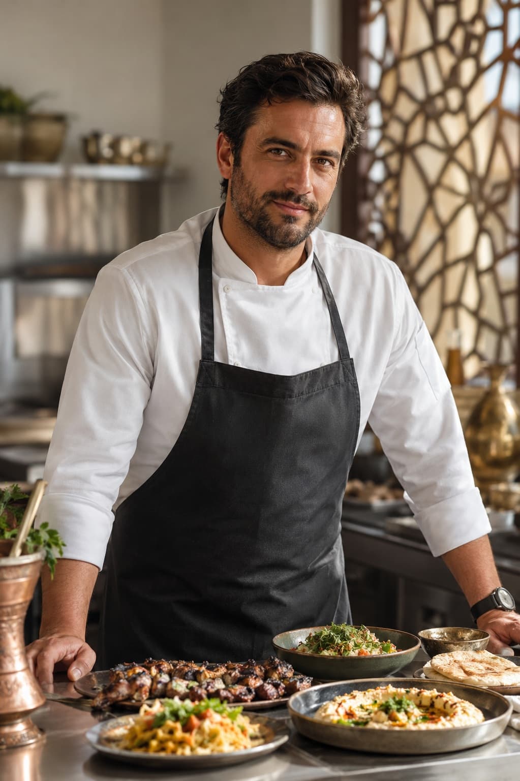 Chef Mathis Hoffmann, private jet chef covering Sphinx International Airport